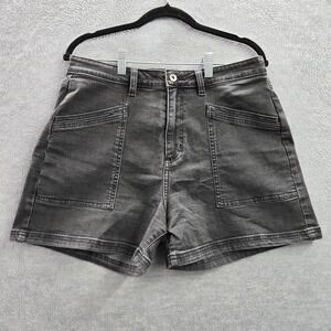 Vans Black Washed Denim Shorts